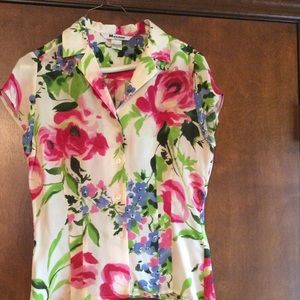 Beautiful Blouse with Flowers.